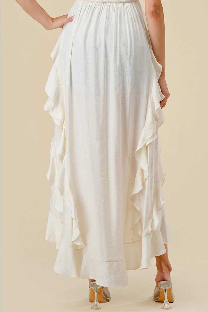 Ruffled High-Low Tunic