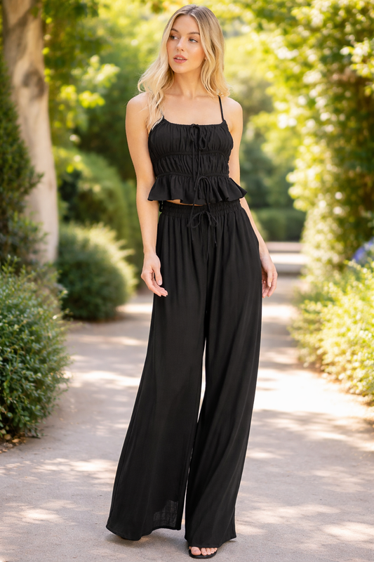 Dani Tiered Tank and Palazzo Pant Set